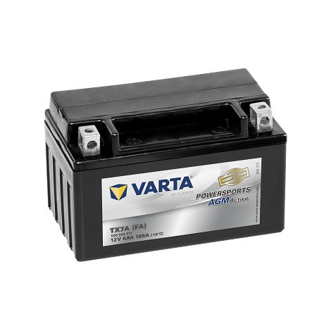 Batterie Moto VARTA Powersports AGM Active TX7A (FA) - 12V 6Ah 105A