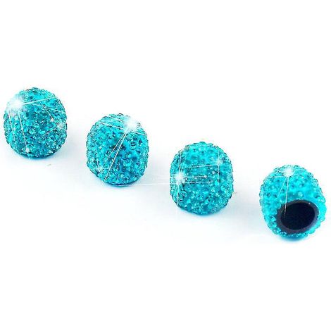 Bouchons de valve de pneu faits main avec strass, décoratifs pour camions (1/4)