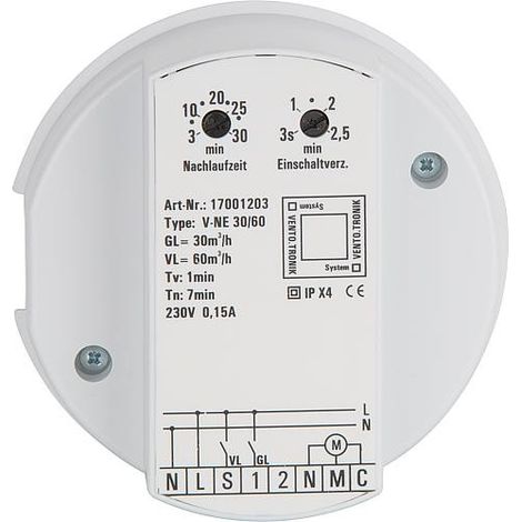 Module de commande Evenes V-NE30/60 2 niveaux, avec poursuite de fonctionnement (1/3)