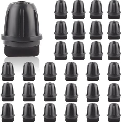 Lot de 30 embouts d'irrigation goutte à goutte 1/4" pour tuyaux d'irrigation de 6 mm, raccord de bouchon pour système d'arrosage de jardin, pelouse (1/5)