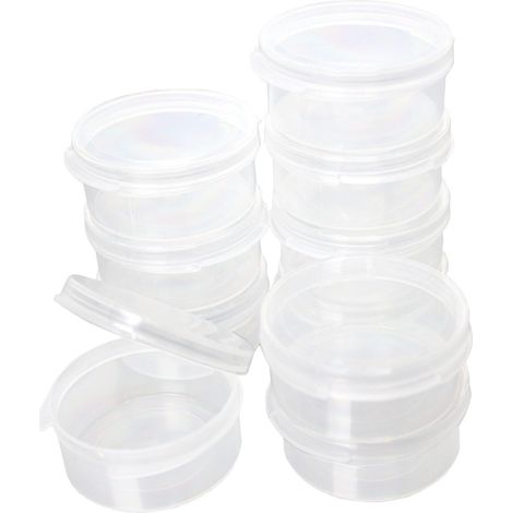 Auslaufsichere Farbbecher mit Deckel, 10er-Set für Künstler, ideal zur Aufbewahrung von Farben und Lösungsmitteln. (1/5)