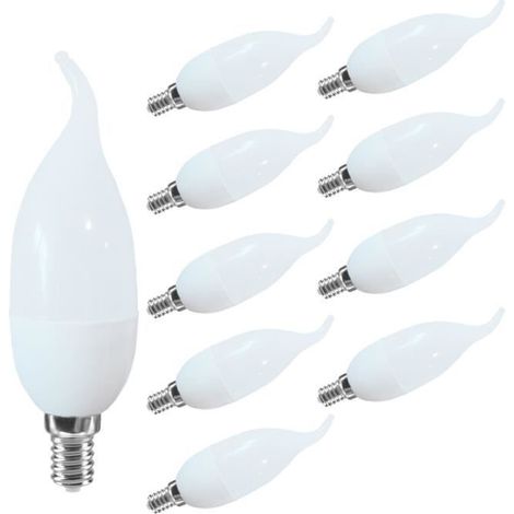 Ampoule LED E14 5W Blanc Froid 6500K Flame Tip Candle - Marque - Puissance équivalente 65W - Technologie LED (1/4)