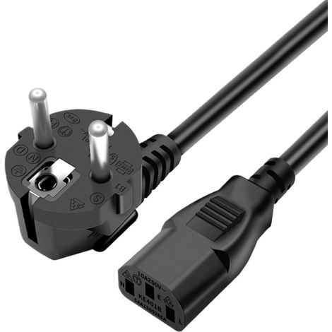 Cable De Alimentacion - 220-250 V - 3 M - Negro (1/5)