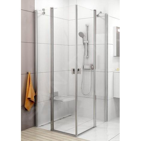 Ravak Chrome - Porte de douche CRV2-110, 1080-1100 mm, aluminium poli/verre transparent 1QVD0C00Z1 (1/5)