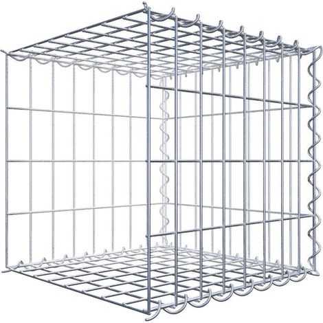 GabionDeco - Gabion 5 faces longueur 40 cm x 40 cm x 50 cm (L x H x P). mailles 5 x 10 cm. Spirales - Made in Germany (1/5)