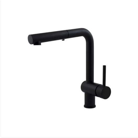 Rubinetteria Paffoni Light rubinetto cucina con doccia estraibile codice prod: LIG285NO-MET