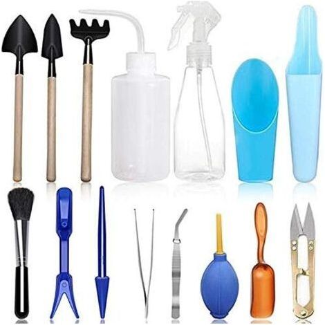 15PCS Planting Tools,Succulent Transplanting Tool Kit,Mini Garden Planting Tools (1/5)