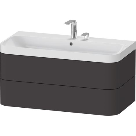 Duravit Happy D.2 Plus c-shaped Set wandhängend,975x490mm, 2 (1/3)