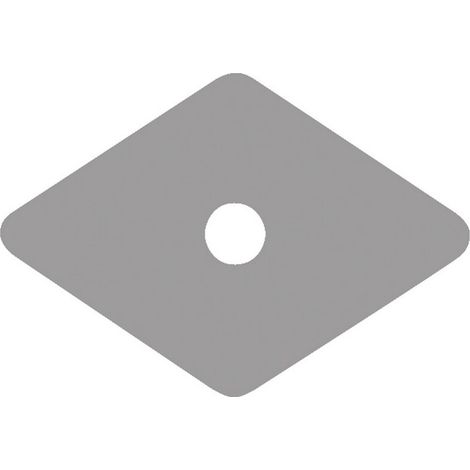 100PZ RONDELLA ROMBOIDALE IN PLASTICA mm. 27x27