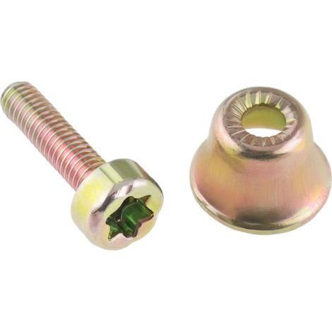 Store Lot de 2 vis de poignée de frein pour tronçonneuse - Vis M4 compatibles avec Stihl 024 026 034 044 MS240 MS260 (1/5)