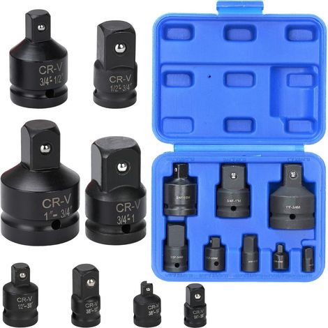 JUEGO DE 8 ADAPTADORES DE IMPACTO PARA PISTOLAS NEUMATICAS