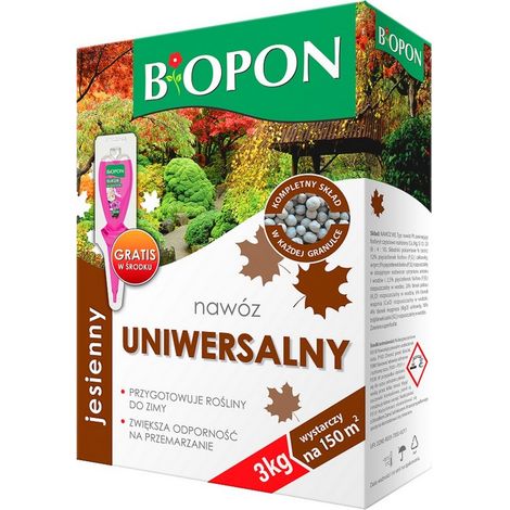 Concime autunnale. Granuli universali, scatola con maniglia, 3 kg - BR BIO-1079