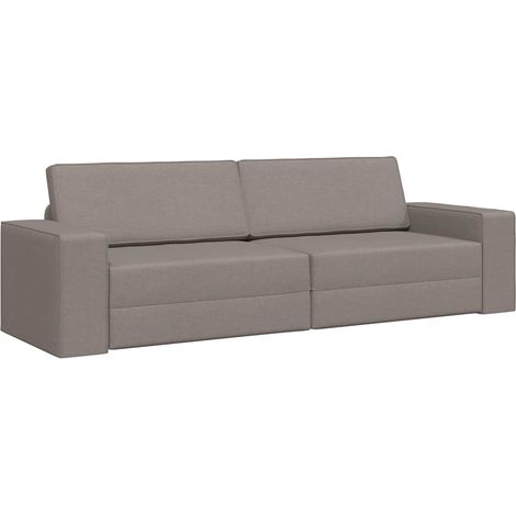 Canapé-lit,Canapé convertible Taupe 245 x 78 x 77 cm Velours CFW19729 (1/5)