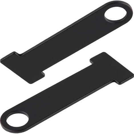 Clip di prolunga per chiusura del casco, confezione da 2, clip a sgancio rapido per caschi da moto integrali/a mezza faccia - Nere (1/3)