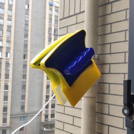 JSSEVN - Square magnetic window cleaner, double-sided window cleaner, washing kit, household cleaning equipment (1/5)