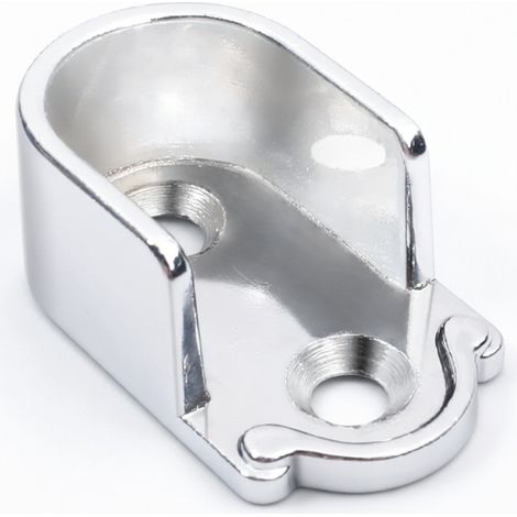 argent support tringle armoire 16 mm alliage zinc penderie (1/5)