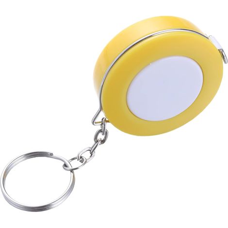 Mètre ruban de couture jaune souple pour mesurer le corps, 152 cm (60 pouces), mini-mètre ruban rétractable de qualité supérieure pour tissus et étof