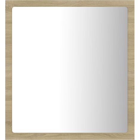 Miroir LED de salle de bain Chêne sonoma 40x8,5x37 (1/5)