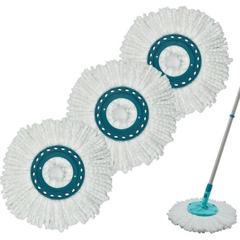 3 Pcs Tête de mop de Remplacement, Compatible avec Le Leifheit Clean Twist Mop, Chef de vadrouille de Remplacement pour Set de mop (1/5)