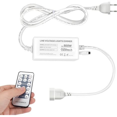 Variateur Universel pour Bandes Néon, Variateur 500 Watts avec Télécommande (1/5)