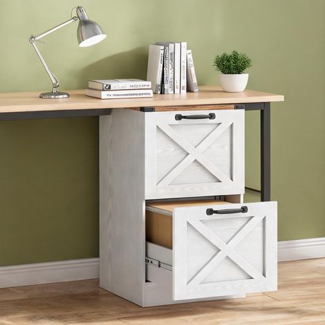Meuble de rangement de bureau blanco 40 x 40 x 71 cm (1/5)