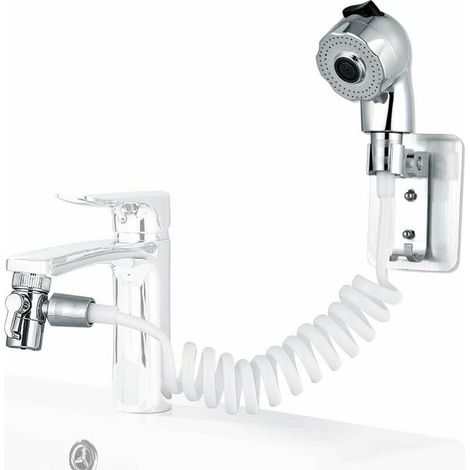 Le Lavage des Cheveux douchette, Robinet Rinser Set avec Adaptateur de Robinet, Stand Douche et Flexible - pour buanderie, Salle de Bains, blanchisserie Bain (1/5)