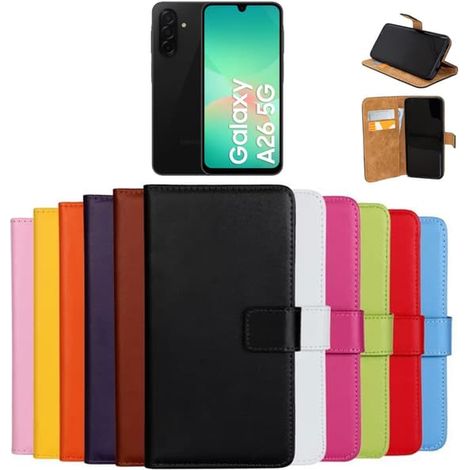 Étui portefeuille pour Samsung Galaxy A26 - CHOISISSEZ : VIOLET (1/5)
