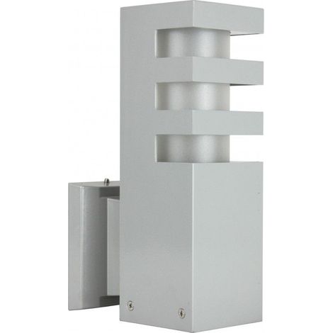 Applique esterna SU-MA RADO alluminio argento E27 IP54 (1/4)