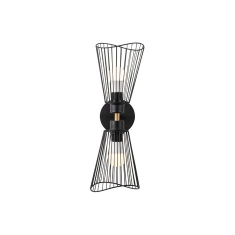 Aplique de pared, Estructura de metal 16x16x48 cm