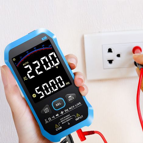 FNIRSI S1 Multimeter, ultradünnes, tragbares Digitalmultimeter, vollautomatisch und hitzebeständig, hohe Präzision, Digitalanzeige, Elektrotechnik (1/5)