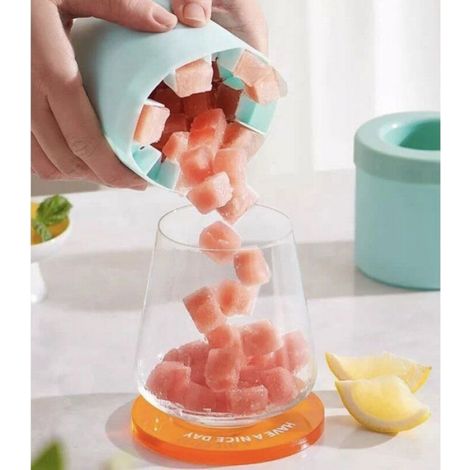 Bac à glaçons en silicone - 3 bacs à glaçons avec couvercle - Compatible lave-vaisselle - 3 x 40 glaçons de 1,3 cm, pour Étiquette (1/4)