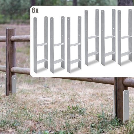 TolleTour Pfostenanker für den Außenbereich – extra robust, witterungsbeständig und ideal für Holzpfosten im Garten - 141mm 6x