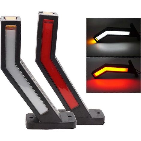 Feux latéraux dynamiques universels à LED, clignotants tricolores pour voitures, SUV, fourgonnettes, camions, camping-cars et bus (1/5)