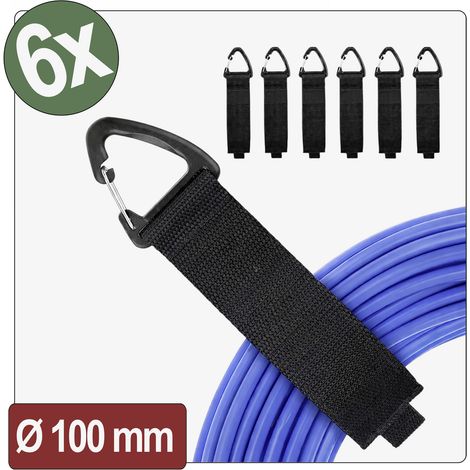 Quadrios 26CA799 Klett-Gurt   (L x B) 330 mm x 38 mm Schwarz 6 St.