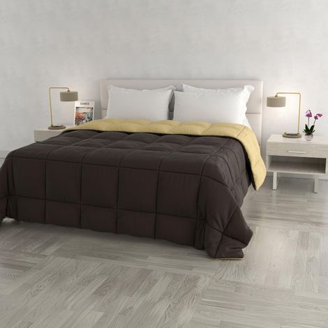 Couette d'hiver Marron/Créme, Double (1/5)