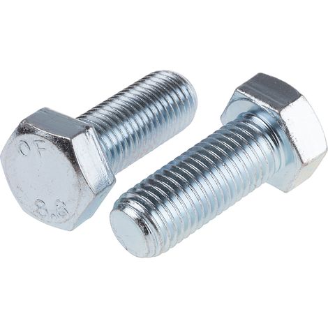 Vis à tête hexagonale, Acier Passivé, zinc, M20 x 50mm ( Prix pour Sachet de 25 )