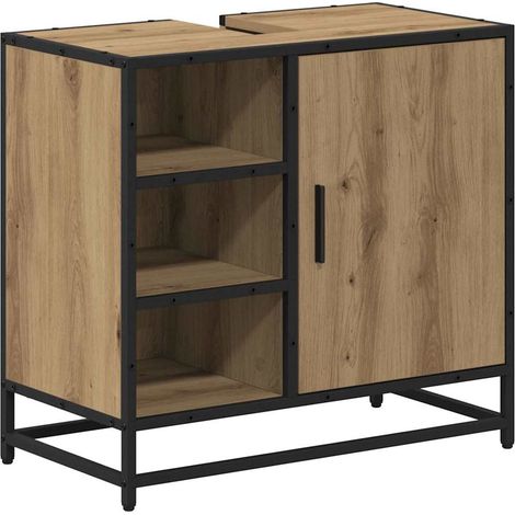 Cabinet de salle de bain Chêne artisanal 65 x 33 x 60 cm CFW698557 (1/5)