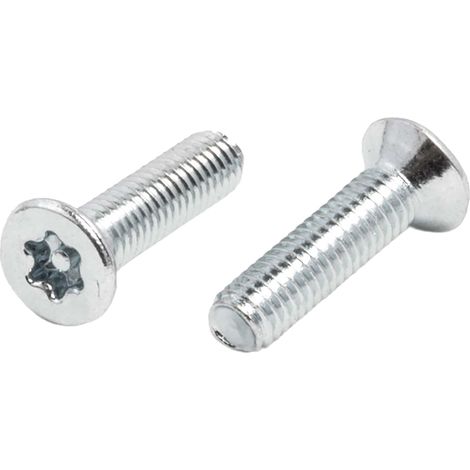 Vis de sécurité inviolable, M3 x 12mm, tête plate, en Acier ( Prix pour Sachet de 100 )
