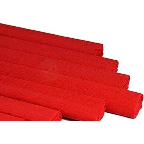 Carta crespa 50x200 cm rossa (10 pezzi)