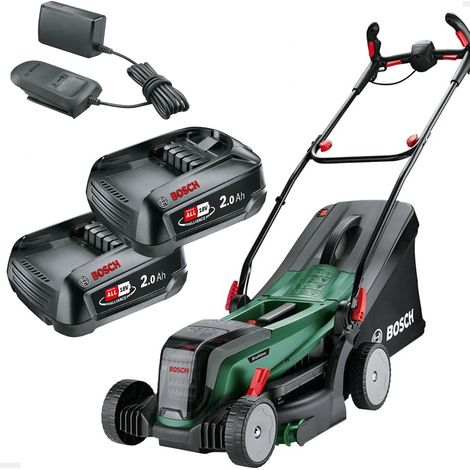 Bosch Universal Rotak 2 x 18V-37-550 18v Cordless Rotak Lawn Mower 2 x Batteries (1/5)