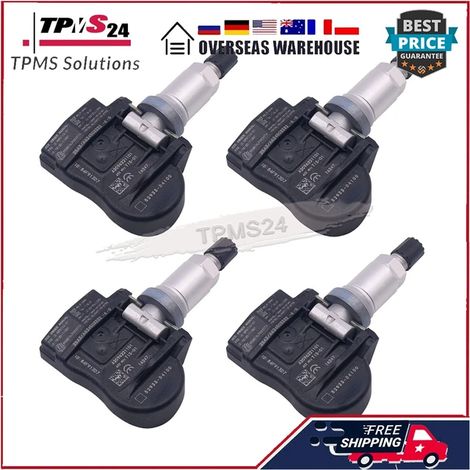 (4 pièces) 4 capteurs de pression des pneus pour véhicules 52933-D4100. Convient aux modèles KIA Optima, Sportage, Sorento et Genesis Ioniq (2017-2019). Références : 52933D4100 et 52933-D9100. (1/5)