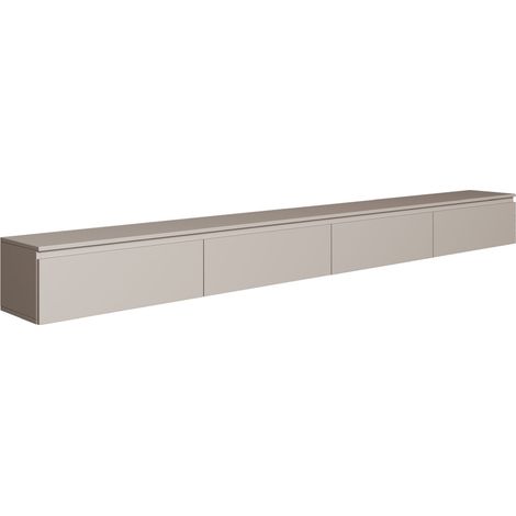 Selsey Bemmi – Mobile TV sospeso con quattro ante a ribalta 300 cm, grigio cashmere