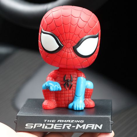 Tête qui hoche adorable pour tableau de bord voiture, support téléphone portable, déco bureau, objet mignon, cadeau anime, modèle n°3