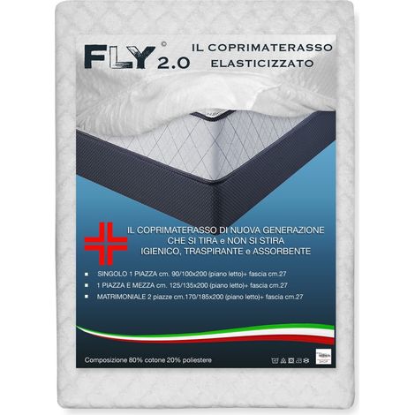 COUVERCLE EXTENSIBLE FLY 2.0 ÉPONGE JACQUARD avec des coins SIMPLE 1 CARRÉ