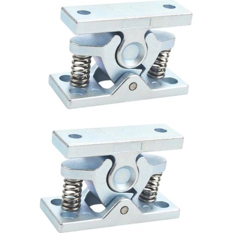 Lot de 2 verrous porte placard, loquet à ressort, pince verrouillage (1/5)