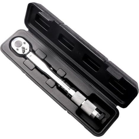 Cle Dynamometrique,Clé De Torsion Clé dynamométrique préréglée 19-110 Nm 3/8 pouces carré Deux voies de voiture vélo de vélo de vélo Couple Clé Toux Tools à main (1/5)