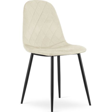 Silla Asti - terciopelo beige x 1 (1/5)
