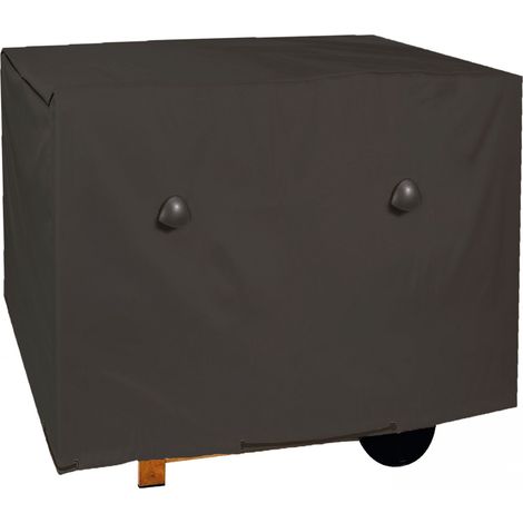 Housse de barbecue l polyester noir 110x58x60 cm (1/3)
