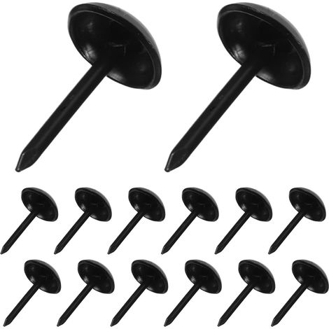 Lot de 500 Clous de Tapissier Décoratifs Noirs 13Mm X 7Mm en Métal Vintage Clous pour Meubles Canapés et Chaises Punaises Robustes pour Décoration Intérieure et Ameublement (1/5)