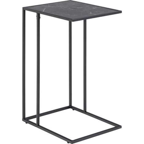 Infinity Ecktisch Marmor Dekor schwarz.